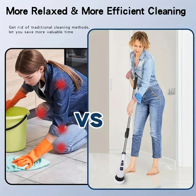 9-in-1 Cordless Electric Spin Scrubber