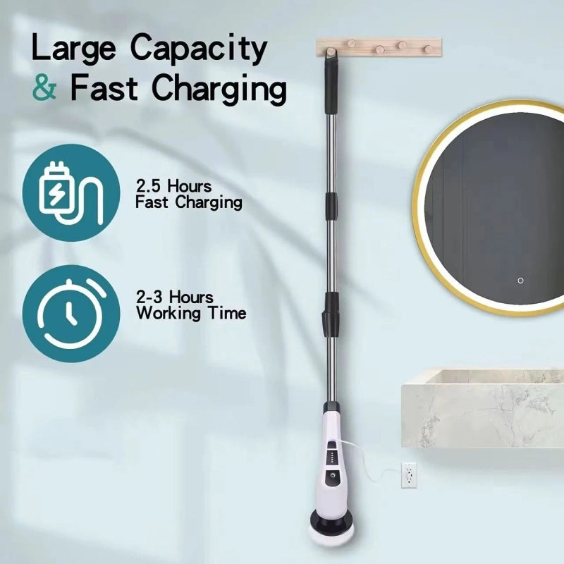 9-in-1 Cordless Electric Spin Scrubber
